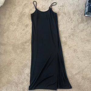 Something Navy - black midi dress size Medium
